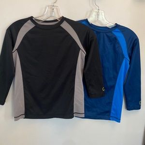 2 Lands End sport long sleeved shirts Size L7